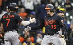 Orioles snap 8-game skid as Rutschman homers in 11th inning of 8-4 victory over Brewers